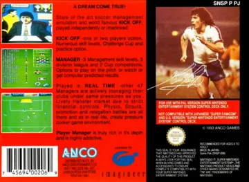 K.H. Rummenigge's Player Manager (Germany) box cover back